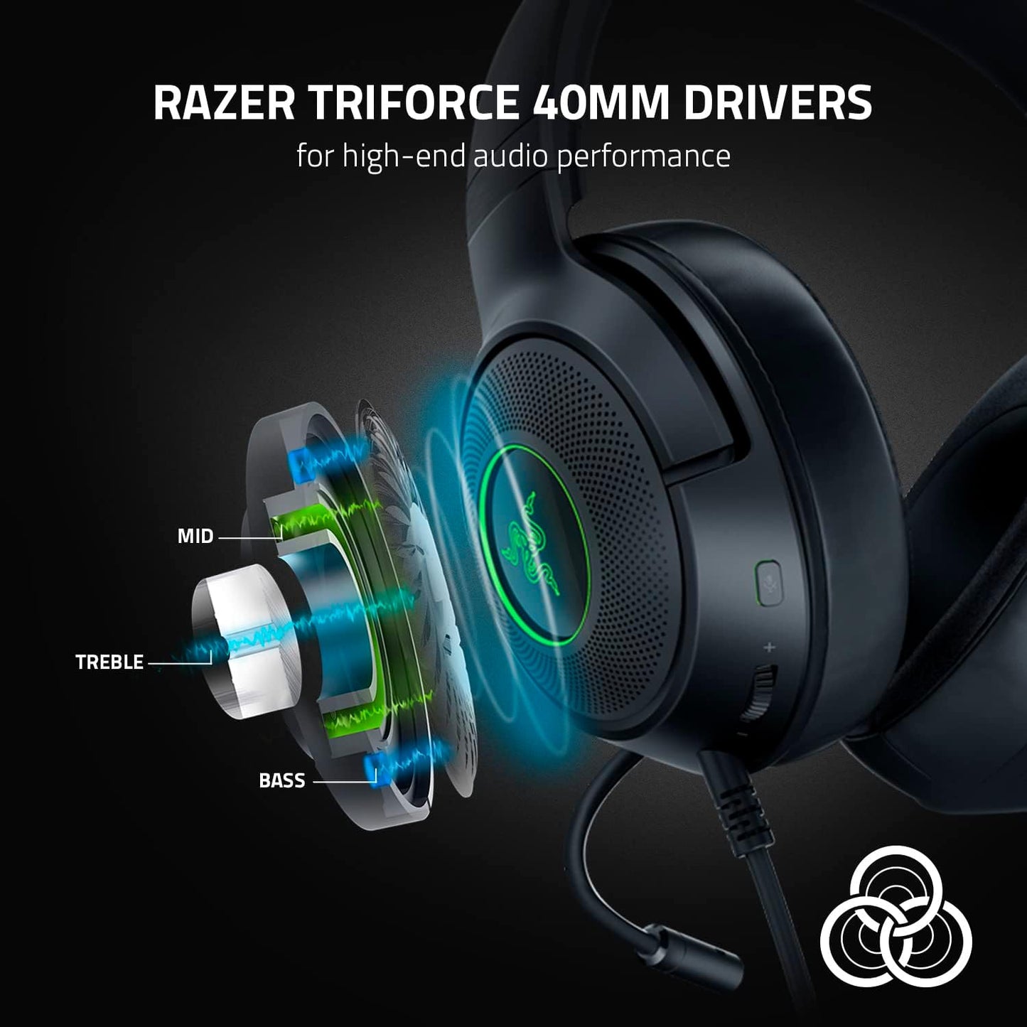 Razer Kraken V3 X Wired Esports Headset