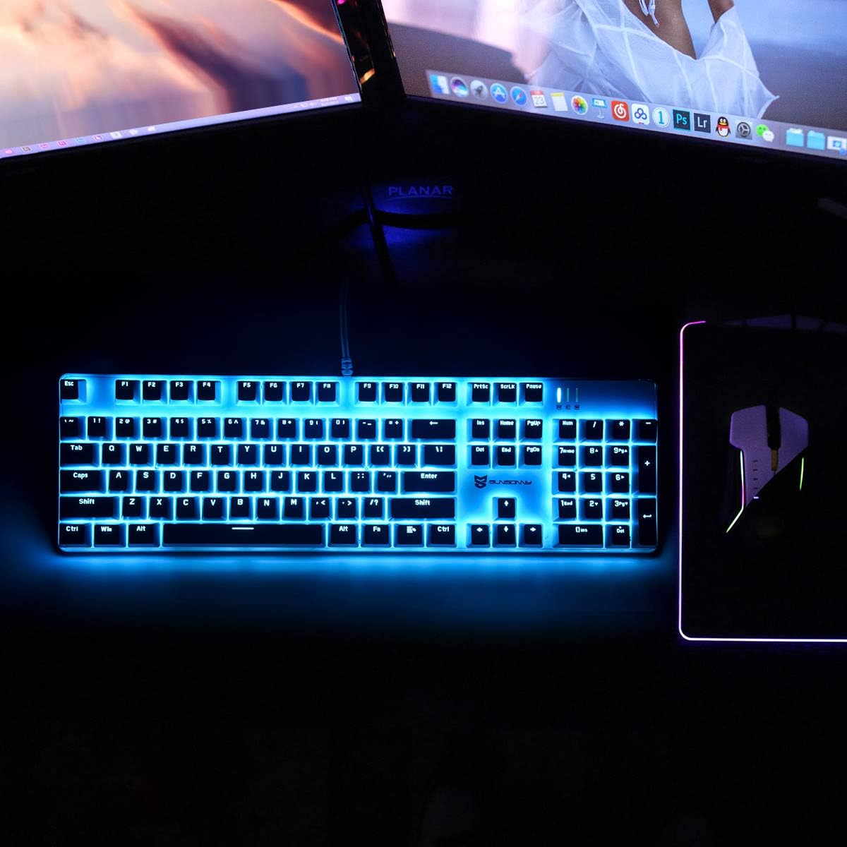 Mechanical Esports Keyboard Backlit (White)