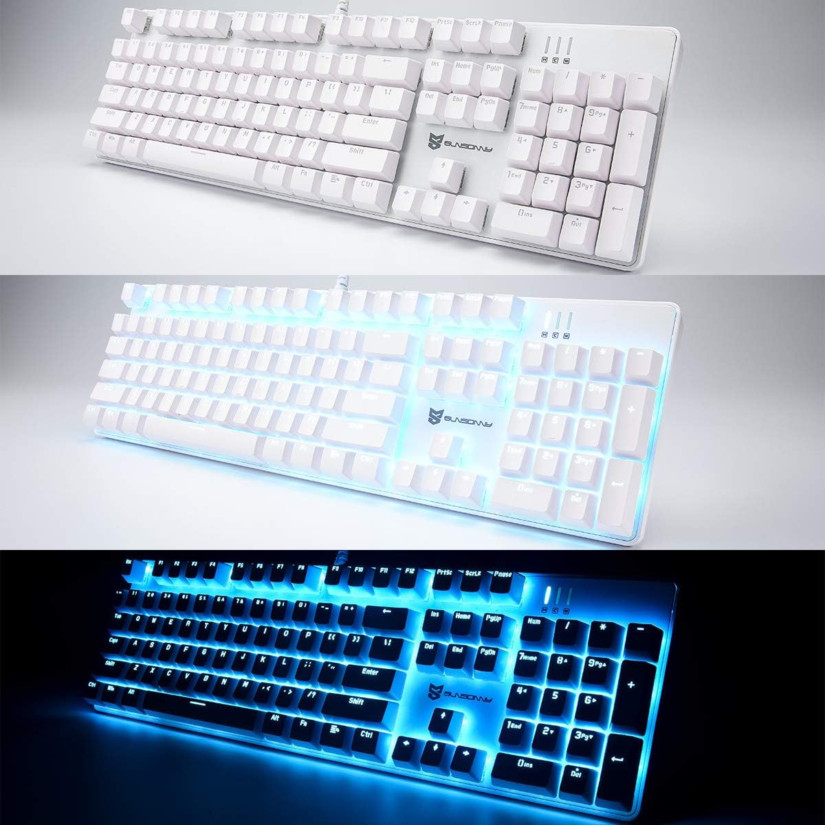 Mechanical Esports Keyboard Backlit (White)