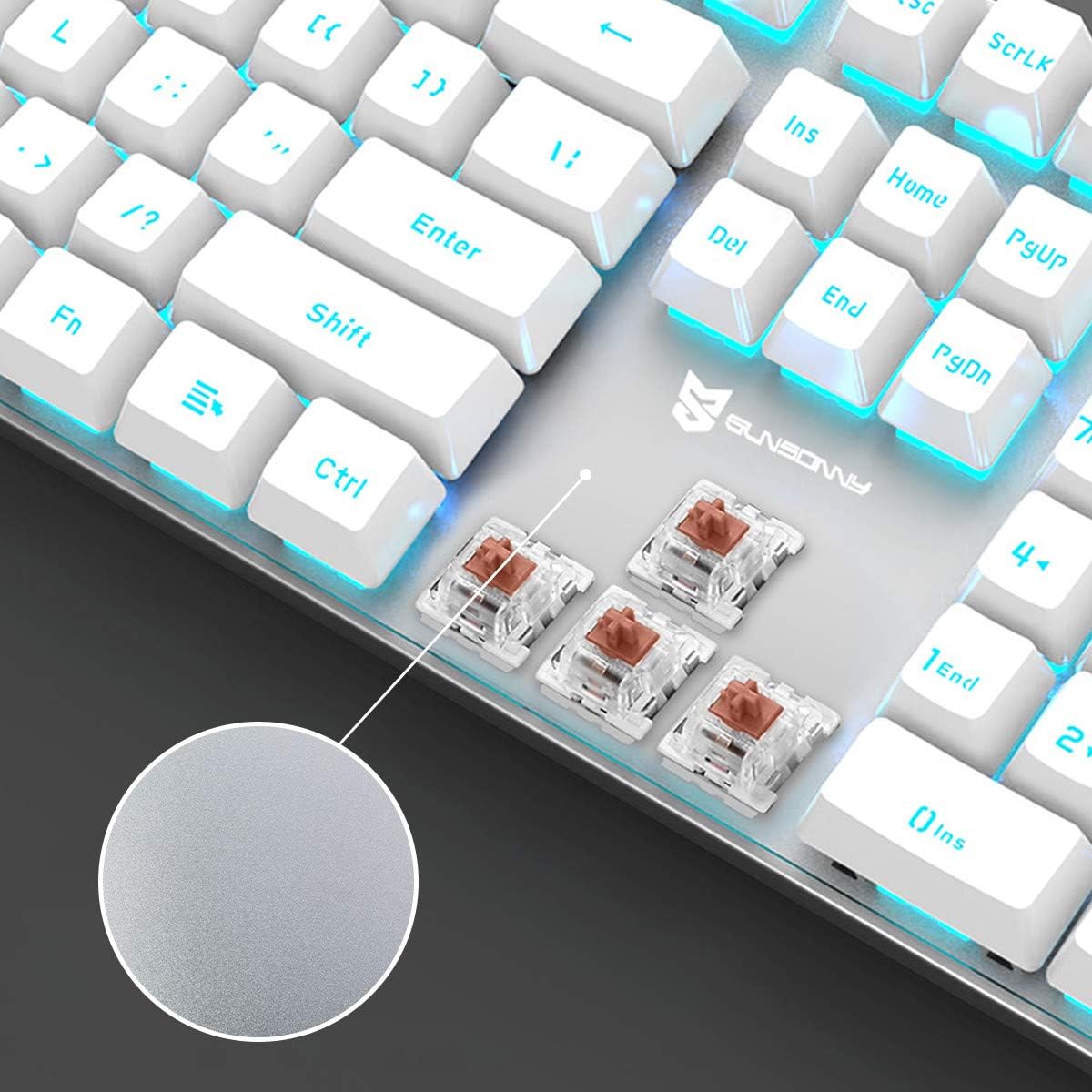 Mechanical Esports Keyboard Backlit (White)